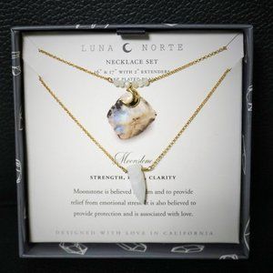 LUNA NORTE MOONSTONE NECKLACE NEW